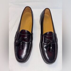 COLE HAAN Nike Air Pinch Tassel Leather Loafer in Burgundy Men’s Size 11N